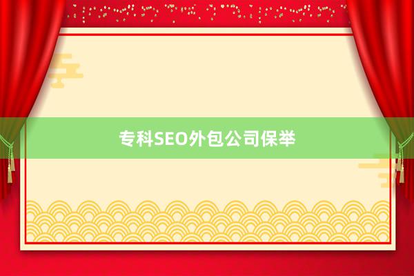 专科SEO外包公司保举